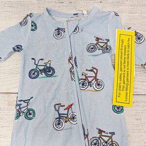 NWT!! Angel Dear Bicycle Bamboo‎ Footie Size 0-3 months